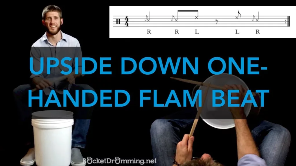 Upside Down One-handed Flam