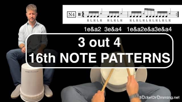 3 Out Of 4 - 16th Note Patterns